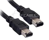 IEEE 1394 6 Pin to 6 Pin Male to Male Firewire Cable 15 ft