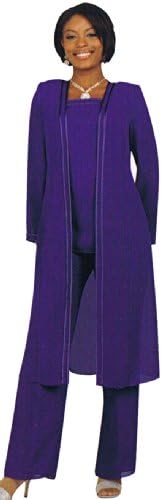 Women 3pc Pant Set Plus Size Evening Dress, Party Special Event Mother of Groom