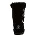 BEARPAW Girl's Lauren Youth Fashion Boot, Black ii, 2 M US Big Kid