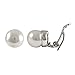 Isaac Kieran Rhodium or Gold Finish Faux Pearls Clip-On Stud Earrings