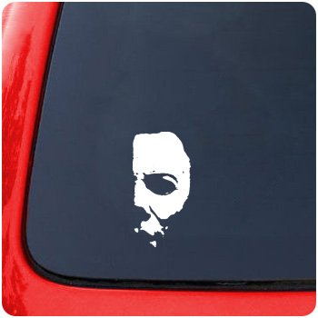 Michael Myers Half Mask Decal Sticker Movie Halloween Horror