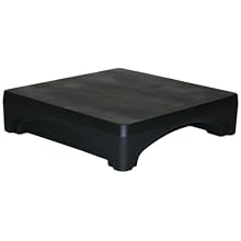 Forte 8001813 Plastic Mini Merchandiser, 1500 Load Capacity, 24" Length x 24" Width x 6" Height, Black
