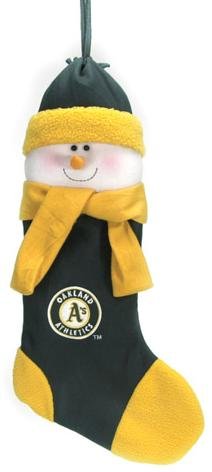 Oakland Athletics Snowman Stocking