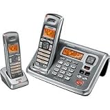 Expandable Cordless Telephone with Digital Answering Sytem and Dual Keypad - 2 handsets