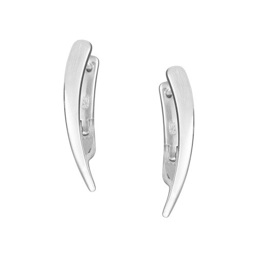 VINANI KlappCreolen Cubique Silber 925 Ohrringe CQU