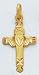 14kt Yellow Gold Claddagh Cross - C878