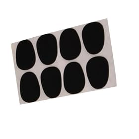 8pcs Alto Saxophone Mouthpiece Patches Pads Cushions 0.8mm Black