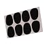 8pcs Alto Saxophone Mouthpiece Patches Pads Cushions 0.8mm Black