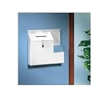 deflect-o 79803 Plastic Suggestion Box With Locking Top, 13-3/4W X 3-5/8D X 13H, White