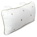 Spa Sister Terry Bath Pillow with Embroidered Dots - Beige