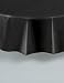 Plastic Round TableCovers 84" - 15 Colors Color: Black