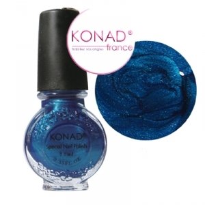 Vernis BLEU SAPHIR stamping nail art Konad - 11ml Vernis BLEU SAPHIR stamping nail art Konad - 11ml