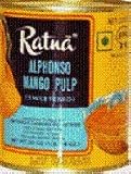 Ratna Alphonso Mango Pulp(Pack of 6)