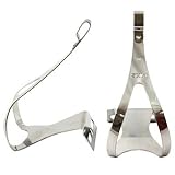  MKS Steel Bicycle Pedal Toe Clips