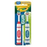 Butler Gum Crayola Marker Teeth Clean Toothbrush for Kids, # Soft 227 - 2 / Pack,