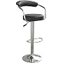 Black & Chrome Swivel Bar Kitchen Breakfast Stools Chair 060