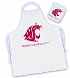 Washington State Cougars Tailgate Barbecue (BBQ) Grilling Apron/Mitt Set NCAA