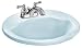 American Standard 0419.444.225 Cadet Vitreous China Oval Countertop Sink with Faucet Holes on 4-Inch Centers, Daydream