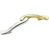 Amerock BP1925626PB Yin-Yang Pull, Polished Chrome and Brass, 3-Inch Center-to-Center