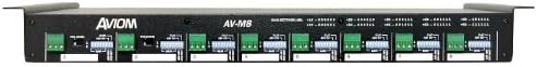 New Aviom | High-Performance 8-Channel Analog Mic Input Module for Pro16 A-Net, AV-M8 with Individual Gain Settings, Phantom Power, and Low-Cut Filters