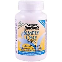 Super Nutrition Simply One Men One-Per-Day Vegetarian Food-Based Tablets 90 tablets