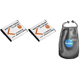 ValuePack (2 Count): Digital Replacement Battery for Specific Digital Camera and Camcorder Models / Compatible with SONY NP-BN1, Cyber-shot DSC-: J10, T110, T99, T99C, T99D, T99DC, TX5, TX7, TX7/L, TX7/R, TX7/S, TX7C, TX9, TX9C, W310, W320, W330, W330/S, W350, W350D, W360, W380, W390, W510, W530, W5
