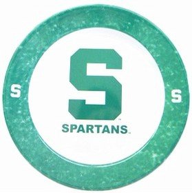 Michigan State Spartans 4 Piece Dinner Plate Set