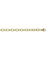 CleverEves 18Kt Yellow Gold Texture Link 6.5mm Bracelet