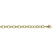 Clevereve's 18KT Gold Yellow Texture Link 6.5mm Bracelet