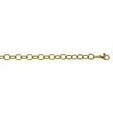 Clevereve's 18Kt Gold Yellow Texture Link 6.5mm Bracelet