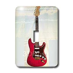 Guitar - Super Strat pictured - Light Switch Covers - single toggle switch