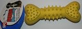 Ethical Pet - Dura-Flex Rubber Bone - 5.5 in. - Yellow