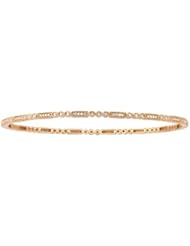 0.54 total carat Round Brilliant Cut Diamond Bangle in 14k White Gold