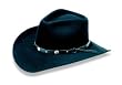 Wrangler Dealer Black Wool Hat