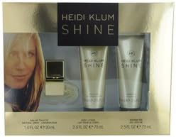 Heidi Klum Shine Gift Set Eau de Toilette Spray 1 oz & Body Lotion 2.5 oz & Shower Gel 2.5 oz 3 pcs