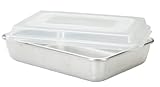 Image Nordic Ware Cake Pan with Storage Lid, Outside 9.75 by 13.625 by 3.5 Inch