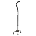 Medline Bariatric Quad Cane Black