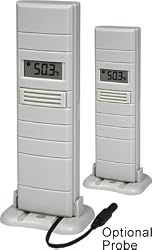 Wireless Temperature Sensor with Probe in Beige