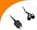 Premium LG Headset Stereo black (In-Ear) für KM380, KM500, KP100, KP130, KP170, KP260, KP500 (Cookie), KS10, KS20, KS360, KT520, KT610, KU250, KU311