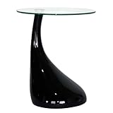 Wholesale Interiors Baxton Studio Black Accent Table with Teardrop Base