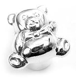 Jewelry : Sterling Silver TEDDY BEAR Baby Tooth Fairy Pill Box