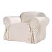 Sure Fit Cotton Duck Armchair Slipcover - Natural Duck