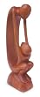 Wood statuette, 'Never Let Go'