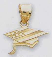 Patriotic Grad Cap Charm – D675