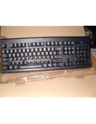 PC Accessory: IBM Black PS/2 Vintage Computer Keyboard - 104 Keys - Semi-Clicky PS2 - Model: KB-3923 - IBM