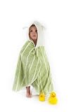 Cuddledry Cuddle Bug Toddler Towel in Green / White