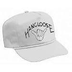 White Nylon Hang Loose Boardwalk Hat Cap