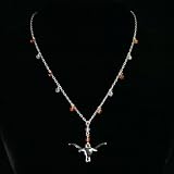 Texas Longhorns Crystal Bead Logo Necklace NCAA College Athletics