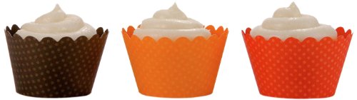 Dress My Cupcake Thanksgiving Trio Cupcake Wrappers, Set of 36