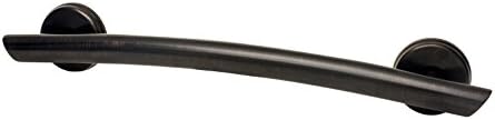 Grabcessories 16" Curved Contemporary Grab Bar with grips & FREE anchors (2) - Oil Rubbed Bronze